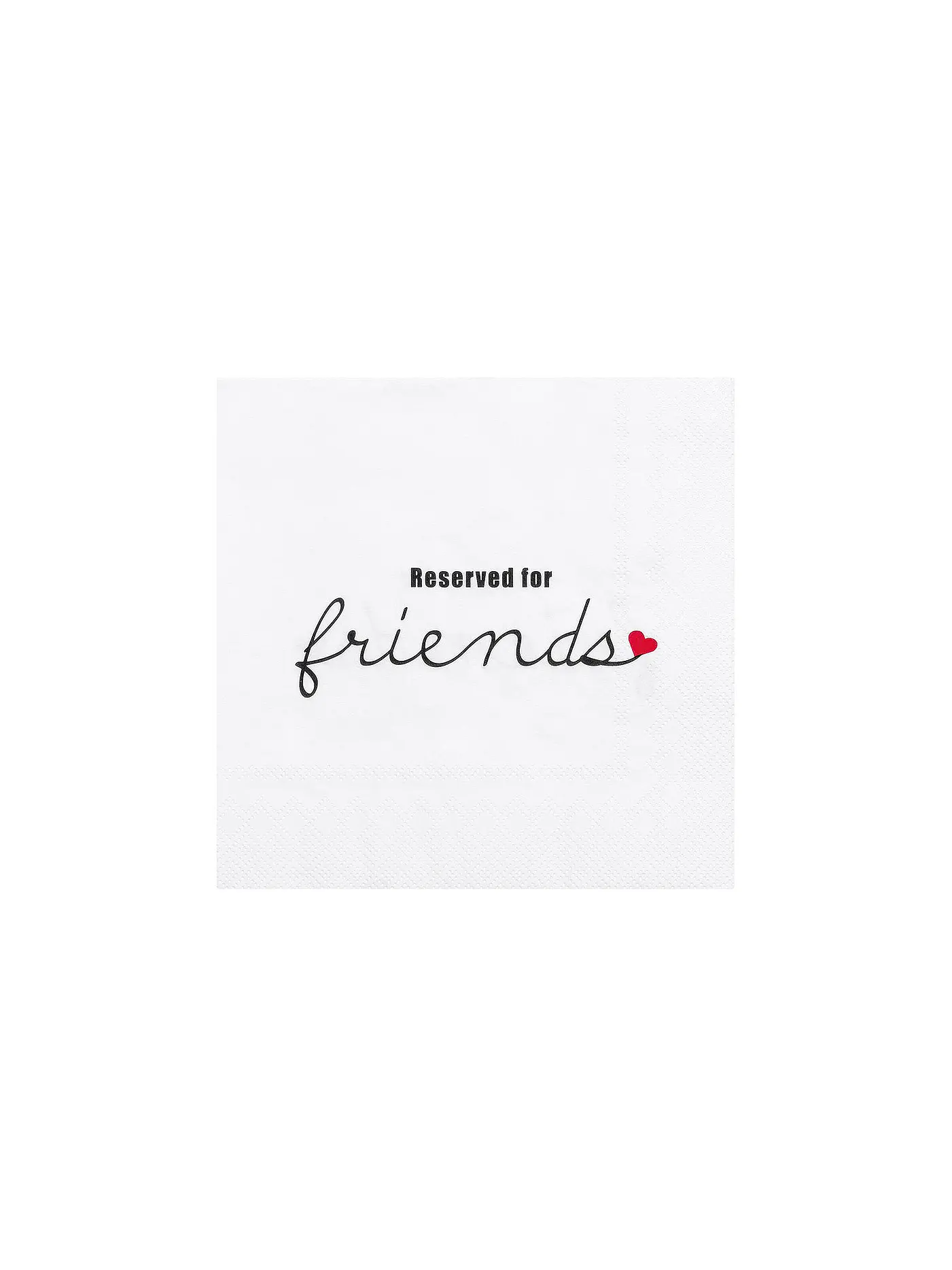 RAEDER | Lunch Servietten 33x33cm RESERVED FRIENDS | 
